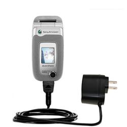 Gomadic Rapid Wall / AC Charger for the Sony Ericsson Z520a Z520 - Brand w/ TipExchange Technology