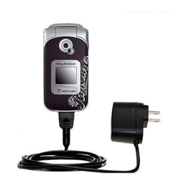 Gomadic Rapid Wall / AC Charger for the Sony Ericsson Z530i - Brand w/ TipExchange Technology
