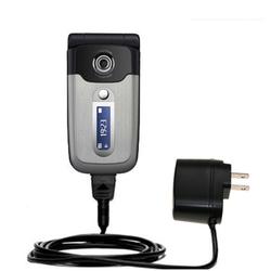 Gomadic Rapid Wall / AC Charger for the Sony Ericsson Z550i - Brand w/ TipExchange Technology