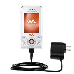 Gomadic Rapid Wall / AC Charger for the Sony Ericsson Z750a - Brand w/ TipExchange Technology