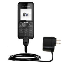 Gomadic Rapid Wall / AC Charger for the Sony Ericsson k205a - Brand w/ TipExchange Technology