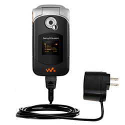 Gomadic Rapid Wall / AC Charger for the Sony Ericsson w300c - Brand w/ TipExchange Technology