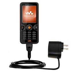 Gomadic Rapid Wall / AC Charger for the Sony Ericsson w610c - Brand w/ TipExchange Technology