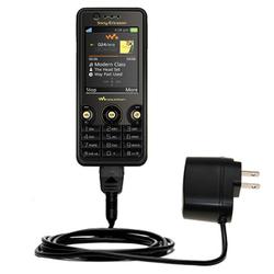 Gomadic Rapid Wall / AC Charger for the Sony Ericsson w660i - Brand w/ TipExchange Technology