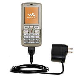 Gomadic Rapid Wall / AC Charger for the Sony Ericsson w700c - Brand w/ TipExchange Technology