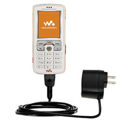 Gomadic Rapid Wall / AC Charger for the Sony Ericsson w800c - Brand w/ TipExchange Technology
