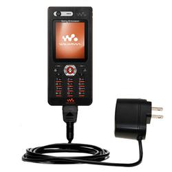 Gomadic Rapid Wall / AC Charger for the Sony Ericsson w880i - Brand w/ TipExchange Technology