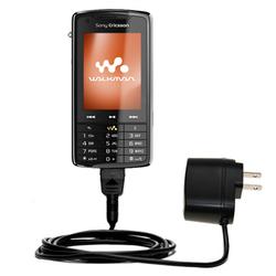 Gomadic Rapid Wall / AC Charger for the Sony Ericsson w960i - Brand w/ TipExchange Technology
