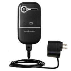 Gomadic Rapid Wall / AC Charger for the Sony Ericsson z250i - Brand w/ TipExchange Technology
