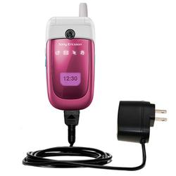 Gomadic Rapid Wall / AC Charger for the Sony Ericsson z310a - Brand w/ TipExchange Technology