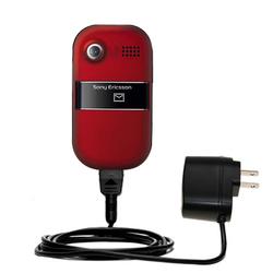 Gomadic Rapid Wall / AC Charger for the Sony Ericsson z320a - Brand w/ TipExchange Technology