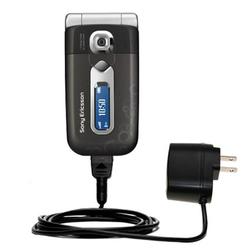 Gomadic Rapid Wall / AC Charger for the Sony Ericsson z558c - Brand w/ TipExchange Technology
