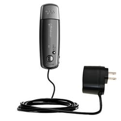 Gomadic Rapid Wall / AC Charger for the Sony Walkman NW-E002 - Brand w/ TipExchange Technology