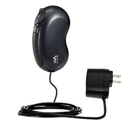 Gomadic Rapid Wall / AC Charger for the Sony Walkman NW-E307 - Brand w/ TipExchange Technology
