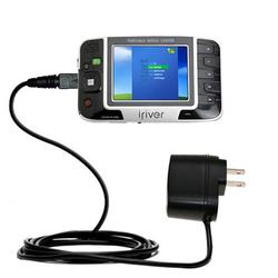 Gomadic Rapid Wall / AC Charger for the iRiver PMP-100 - Brand w/ TipExchange Technology