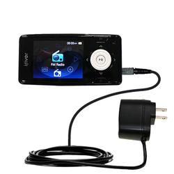 Gomadic Rapid Wall / AC Charger for the iRiver X20 2GB 4GB 8GB - Brand w/ TipExchange Technology