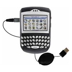 Gomadic Retractable USB Cable for the Blackberry 7210 with Power Hot Sync and Charge capabilities - Gomadic
