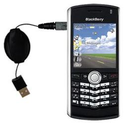 Gomadic Retractable USB Cable for the Blackberry 8120 with Power Hot Sync and Charge capabilities - Gomadic