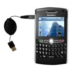 Gomadic Retractable USB Cable for the Blackberry 8820 with Power Hot Sync and Charge capabilities - Gomadic