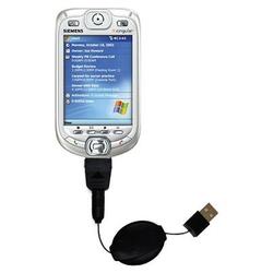 Gomadic Retractable USB Cable for the Cingular SX66 PPC with Power Hot Sync and Charge capabilities - Gomadi