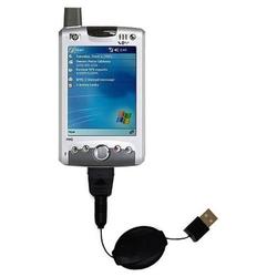 Gomadic Retractable USB Cable for the Cingular iPaq h6320 with Power Hot Sync and Charge capabilities - Goma