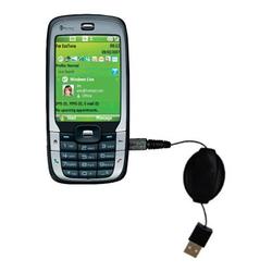 Gomadic Retractable USB Cable for the HTC S710 with Power Hot Sync and Charge capabilities - Brand w
