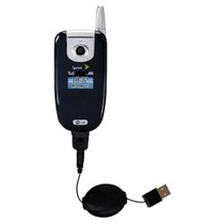 Gomadic Retractable USB Cable for the LG LX-350 with Power Hot Sync and Charge capabilities - Brand