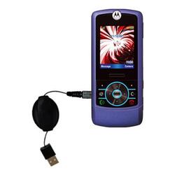 Gomadic Retractable USB Cable for the Motorola MOTORIZR Z3 with Power Hot Sync and Charge capabilities - Gom