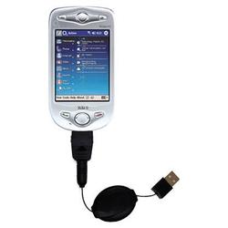 Gomadic Retractable USB Cable for the O2 XDA II with Power Hot Sync and Charge capabilities - Brand