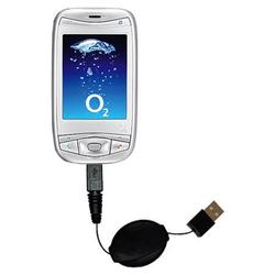 Gomadic Retractable USB Cable for the O2 XDA Mini Pro with Power Hot Sync and Charge capabilities - Gomadic