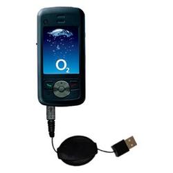 Gomadic Retractable USB Cable for the O2 XDA Stealth with Power Hot Sync and Charge capabilities - B