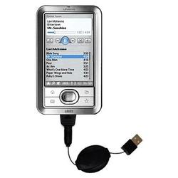 Gomadic Retractable USB Cable for the PalmOne LifeDrive with Power Hot Sync and Charge capabilities - Gomadi