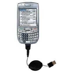 Gomadic Retractable USB Cable for the PalmOne Treo 680 with Power Hot Sync and Charge capabilities - Gomadic