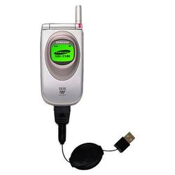Gomadic Retractable USB Cable for the Samsung SGH-S100 with Power Hot Sync and Charge capabilities - Gomadic