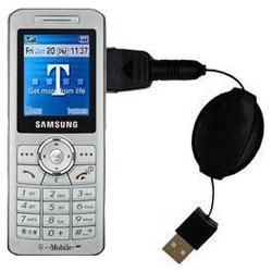Gomadic Retractable USB Cable for the Samsung SGH-T509 with Power Hot Sync and Charge capabilities - Gomadic