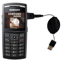 Gomadic Retractable USB Cable for the Samsung SGH-X820 with Power Hot Sync and Charge capabilities - Gomadic