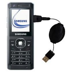Gomadic Retractable USB Cable for the Samsung SGH-Z150 with Power Hot Sync and Charge capabilities - Gomadic