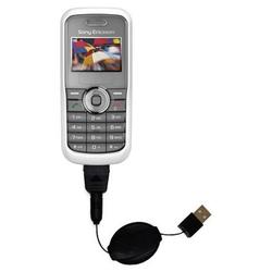 Gomadic Retractable USB Cable for the Sony Ericsson J100a with Power Hot Sync and Charge capabilities - Goma