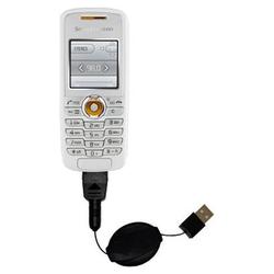 Gomadic Retractable USB Cable for the Sony Ericsson J230a with Power Hot Sync and Charge capabilities - Goma