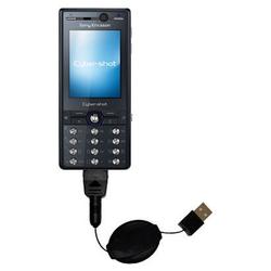 Gomadic Retractable USB Cable for the Sony Ericsson K818c with Power Hot Sync and Charge capabilities - Goma