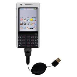 Gomadic Retractable USB Cable for the Sony Ericsson P1i with Power Hot Sync and Charge capabilities - Gomadi