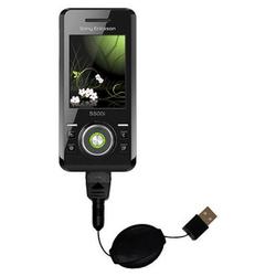 Gomadic Retractable USB Cable for the Sony Ericsson S500c with Power Hot Sync and Charge capabilities - Goma