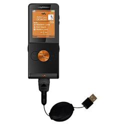 Gomadic Retractable USB Cable for the Sony Ericsson W350i with Power Hot Sync and Charge capabilities - Goma