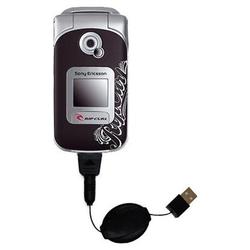 Gomadic Retractable USB Cable for the Sony Ericsson Z530i with Power Hot Sync and Charge capabilities - Goma