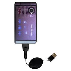 Gomadic Retractable USB Cable for the Sony Ericsson w380i with Power Hot Sync and Charge capabilities - Goma