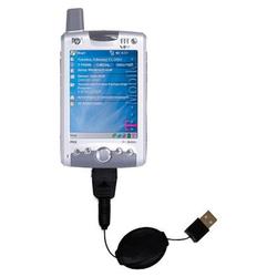 Gomadic Retractable USB Cable for the T-Mobile iPAQ h6315 with Power Hot Sync and Charge capabilities - Goma