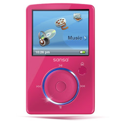 SanDisk Corporation SanDisk Sansa Fuze MP3 Player 4GB - Pink