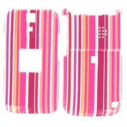 Wireless Emporium, Inc. Sanyo SCP-8500/Katana DLX Pink Stripes Snap-On Protector Case Faceplate