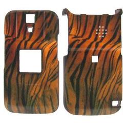 Wireless Emporium, Inc. Sanyo SCP-8500/Katana DLX Rubberized Dark Tiger Skin Snap-On Protector Case Faceplate