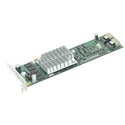 SUPERMICRO COMPUTER INC Supermicro AOC-USASLP-S8I 8 Port Serial ATA/SAS RAID Controller - 128MB DDR2 - Universal I/O - Up to 300MBps per Port - 2 x SAS x4 SAS 300 - Serial Attache